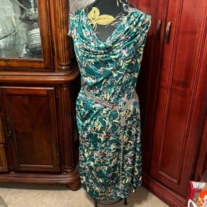 Confetti print cowl neck sleeveless dress 👗 in size 2X